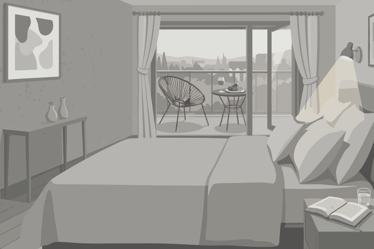Room with Two Specialty Beds and Bathtub - Mobility Access/Hearing Accessible